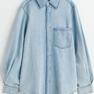 NWT H&M Oversized Denim Shirt